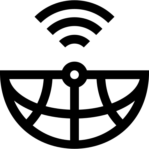 wereldbol Basic Straight Lineal icoon