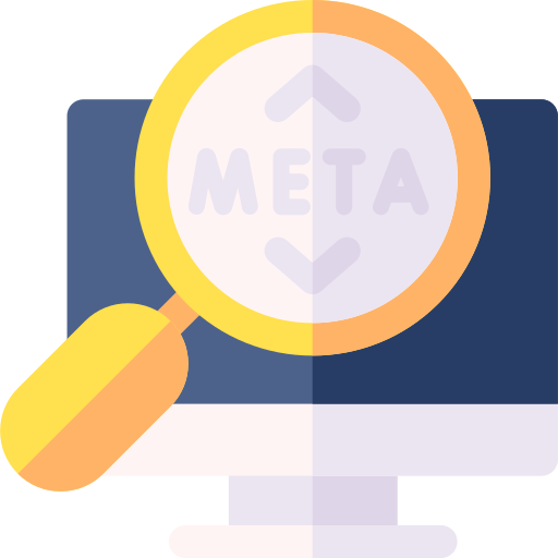 meta Basic Rounded Flat icono