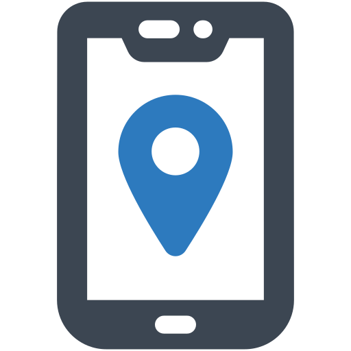 Mobile map Generic Blue icon