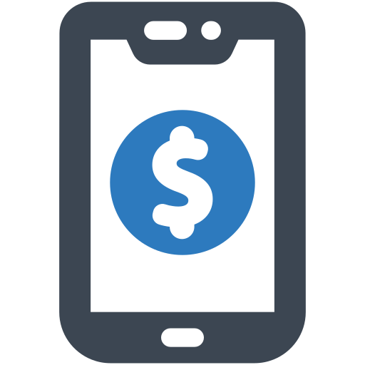 płatności mobilne Generic Blue ikona