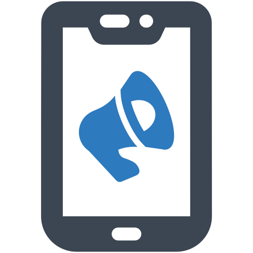 モバイルマーケティング Generic Blue icon