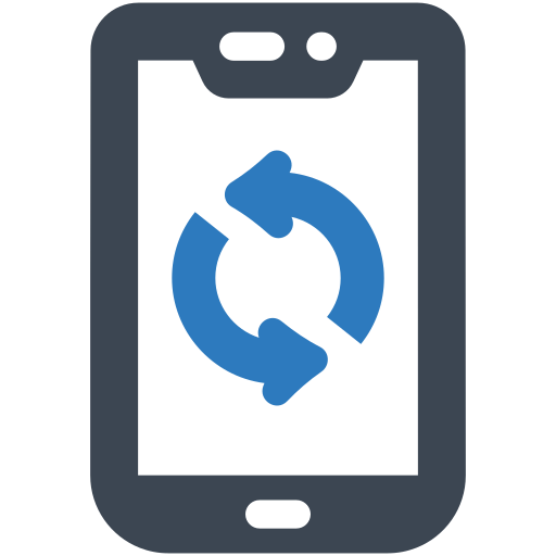 synchronisation mobile Generic Blue Icône
