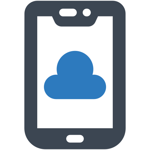 nuage mobile Generic Blue Icône