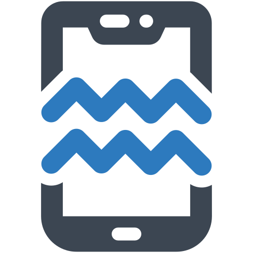 téléphone mobile Generic Blue Icône