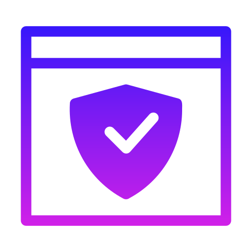 webbescherming Generic Flat Gradient icoon