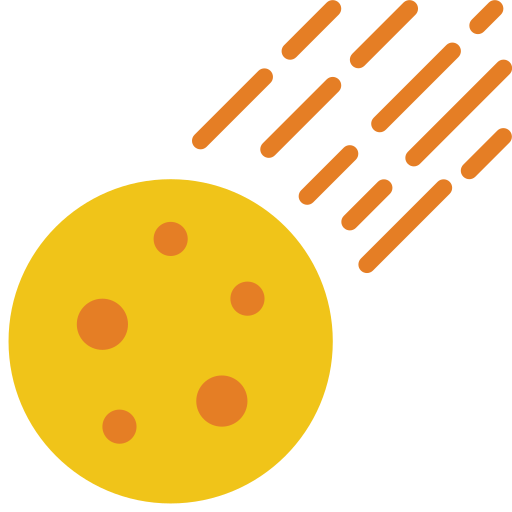 Meteor Basic Miscellany Flat icon