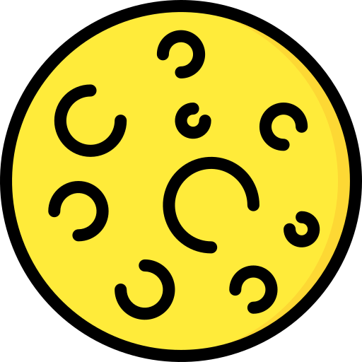 księżyc Basic Miscellany Lineal Color ikona