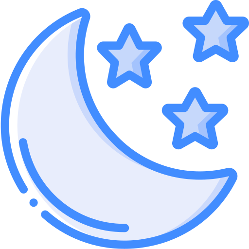 Луна и звезды Basic Miscellany Blue иконка