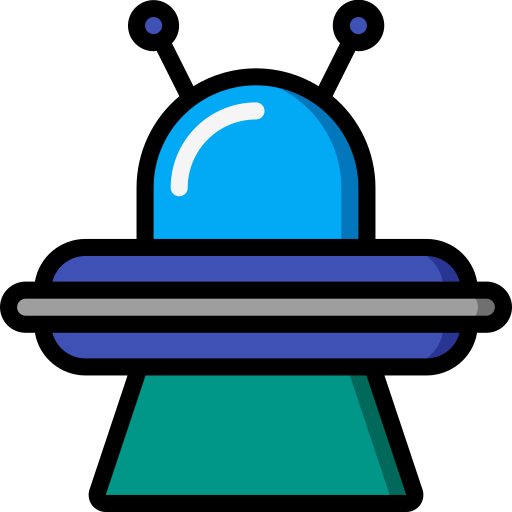 Spaceship Basic Miscellany Lineal Color icon