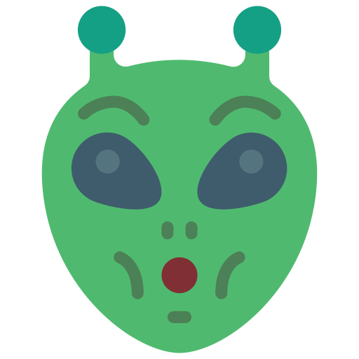 Alien Basic Miscellany Flat icon
