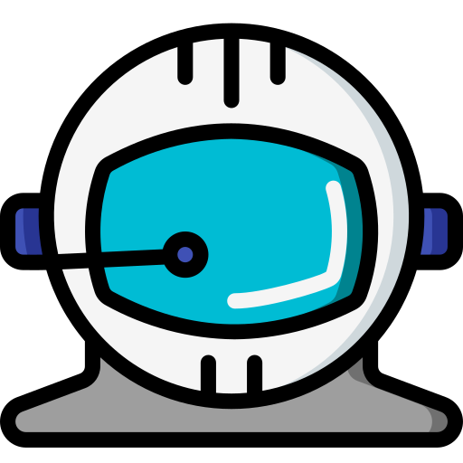 Шлем космонавта Basic Miscellany Lineal Color иконка