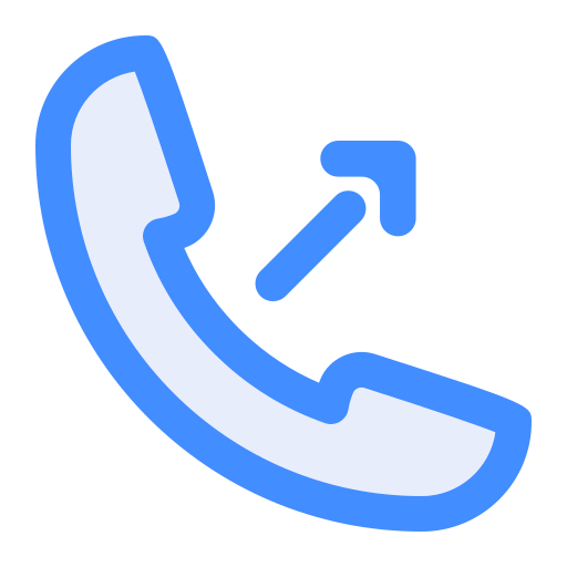 telefoongesprek Generic Blue icoon