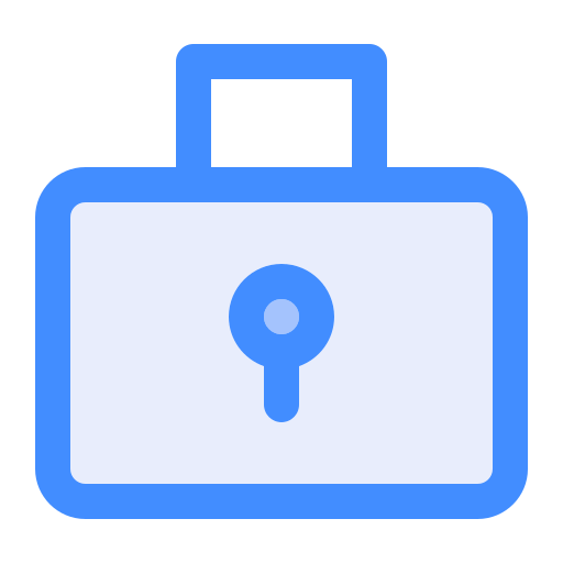 Padlock Generic Blue icon