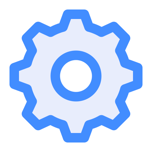 configurações Generic Blue Ícone