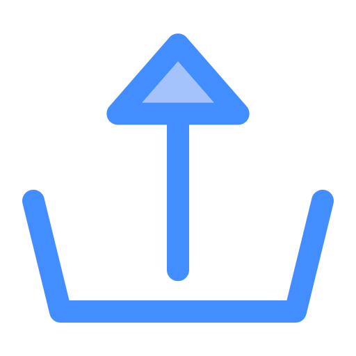 Upload Generic Blue icon