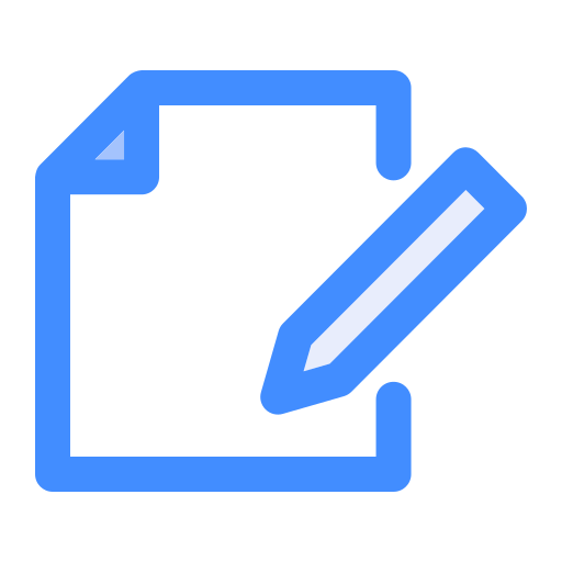 escribir Generic Blue icono