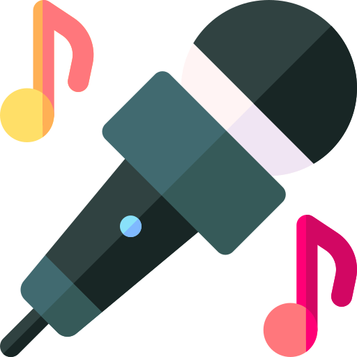 Karaoke Basic Rounded Flat icon