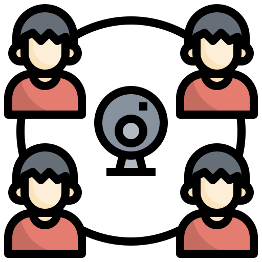 グループミーティング Surang Lineal Color icon