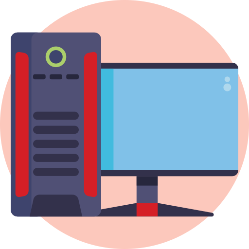 desktop-computer Generic Circular icon