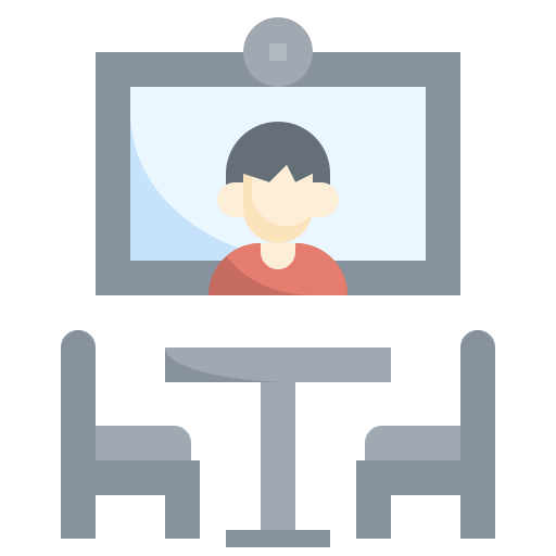 videoconferentie Surang Flat icoon