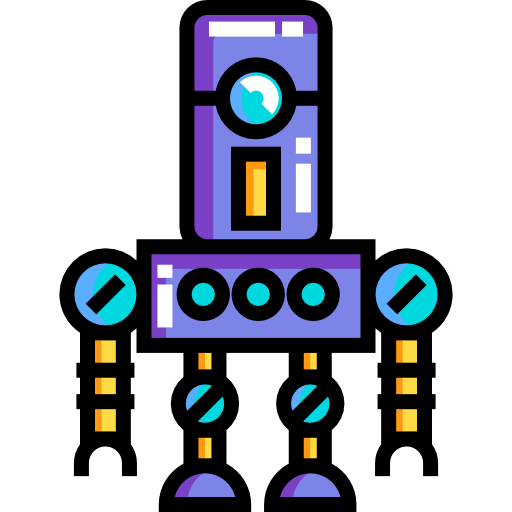 Robot Detailed Straight Lineal color icon