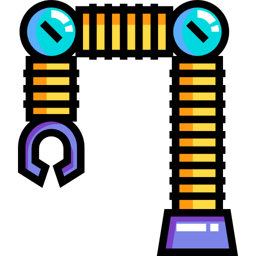 산업용 로봇 Detailed Straight Lineal color icon