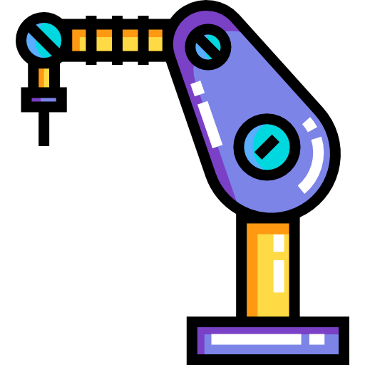 robot przemysłowy Detailed Straight Lineal color ikona