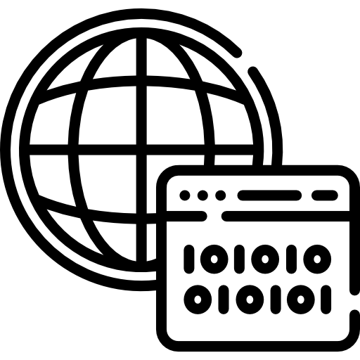 codice binario Special Lineal icona