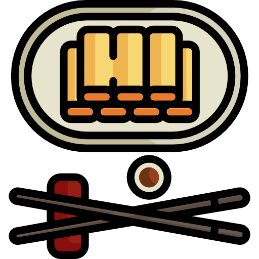 Spring rolls Special Lineal color icon