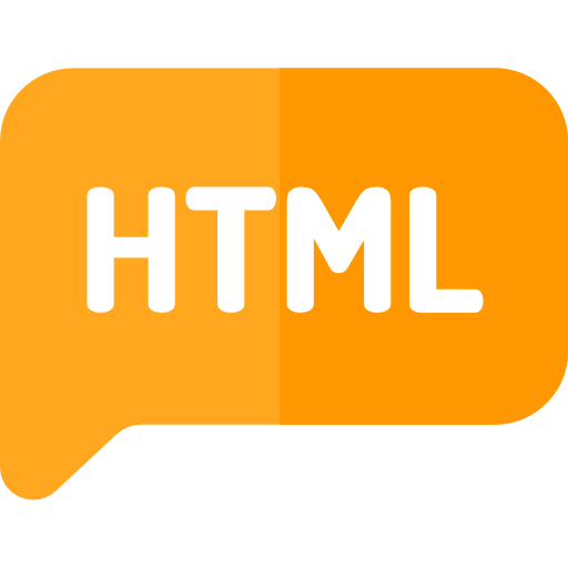 html Basic Rounded Flat icon