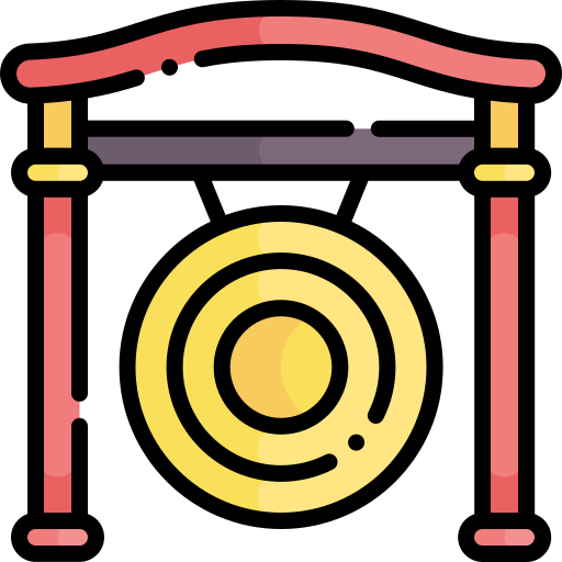 Gong Generic Outline Color icon