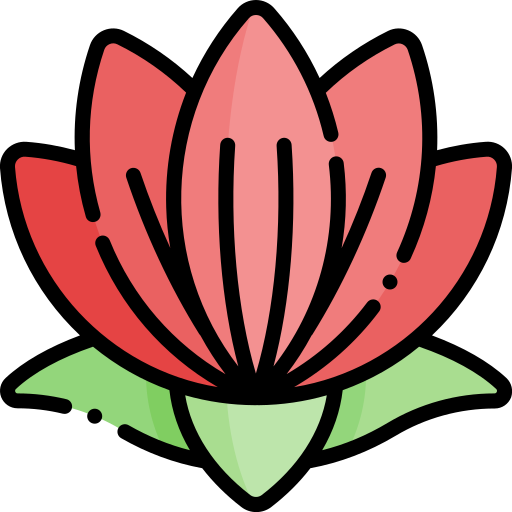 flor de loto Generic Outline Color icono