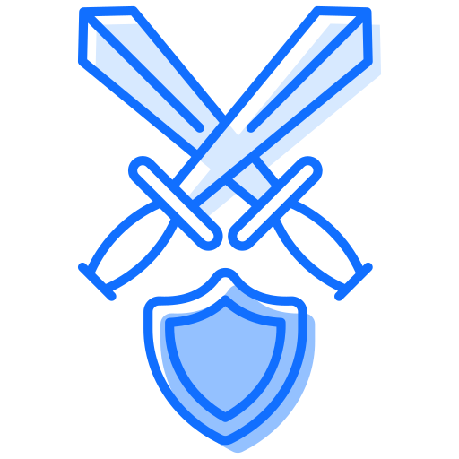 escudo de batalha Generic Blue Ícone