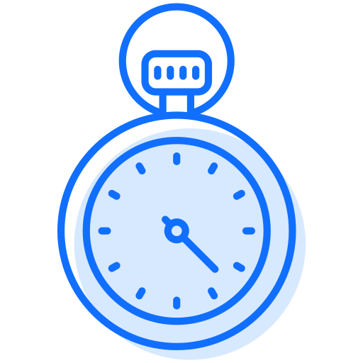 Stopwatch Generic Blue icon