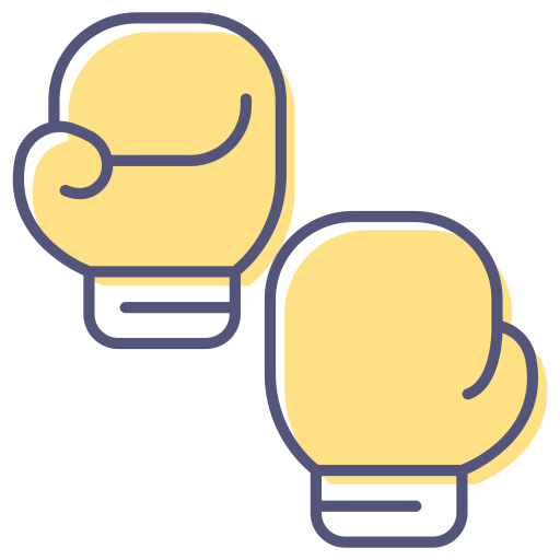 Boxing gloves Generic Color Omission icon