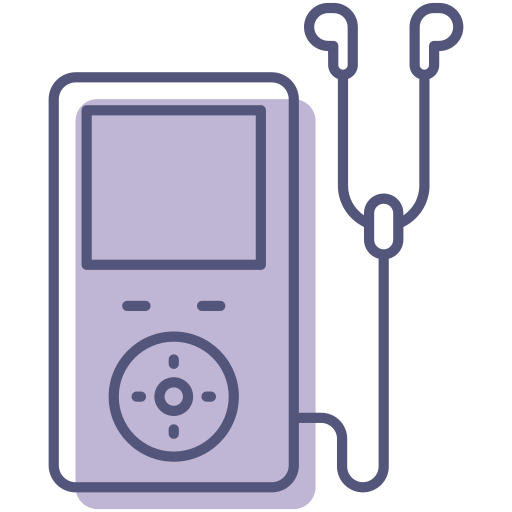 Mp3 player Generic Color Omission icon