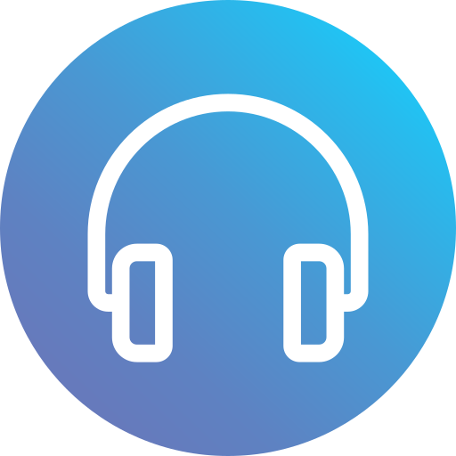 auriculares Generic Flat Gradient icono