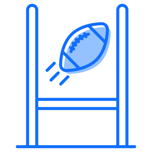 Rugby ball Generic Blue icon