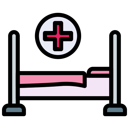 病院用ベッド Generic Outline Color icon