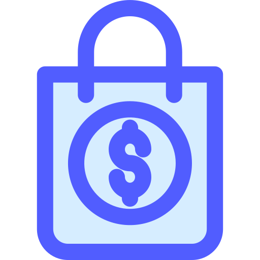 bolsa de la compra Generic Blue icono