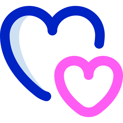 corações Super Basic Orbit Color Ícone