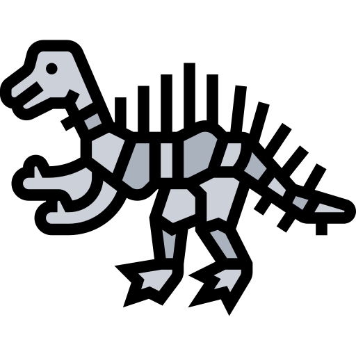 dinozaur Meticulous Lineal Color ikona