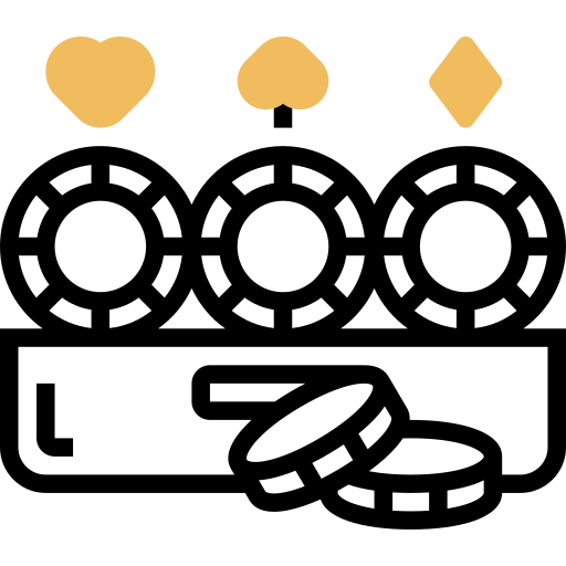 포커 칩 Meticulous Yellow shadow icon