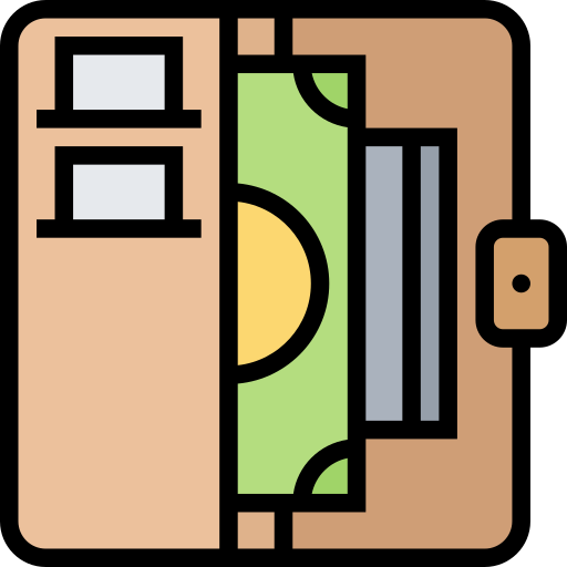 Wallet Meticulous Lineal Color icon