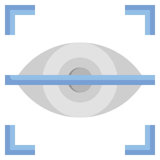 reconocimiento de ojos Surang Flat icono