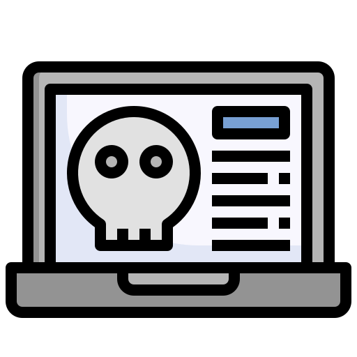 malware Surang Lineal Color icona