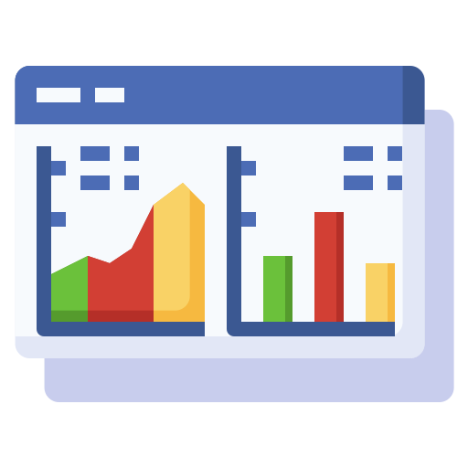 Area chart Surang Flat icon