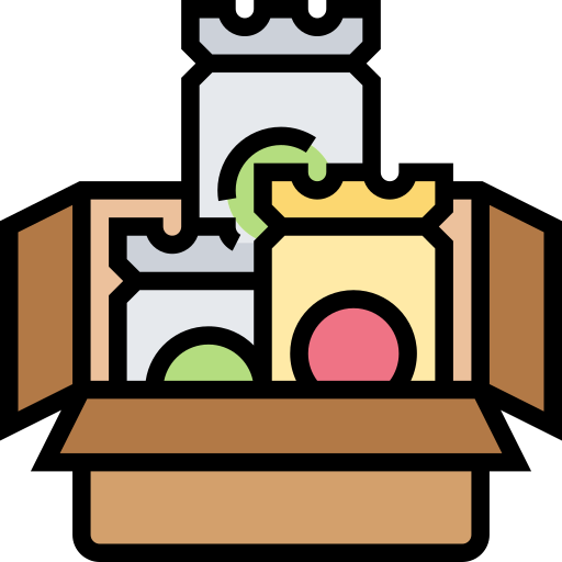 caja del paquete Meticulous Lineal Color icono