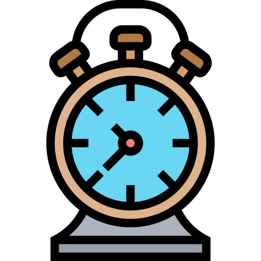 Clock Meticulous Lineal Color icon