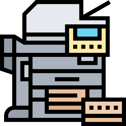 Copy machine Meticulous Lineal Color icon
